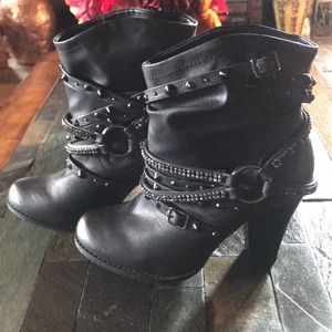 Venus Embellished Buckle Booties